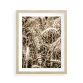 Plakat w ramie 40x50 - Zbliżenie na Kłosy Zboża - zboża, kłosy zboża - rama drewno