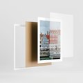 Plakat w ramie 30x40 - Miejska Dynamika - Dania, Kopehaga - rama biała