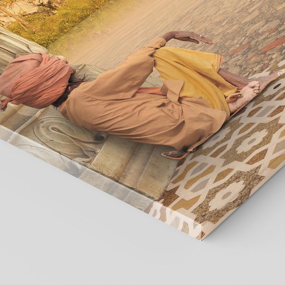 Obraz na płótnie 50x70 - Duch Indyjskiej Yogi - Indie, Azja