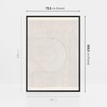 Obraz w ramie 70x100 - Geometryczna Elegancja Mid Century - mid century, minimalizm - rama czarna