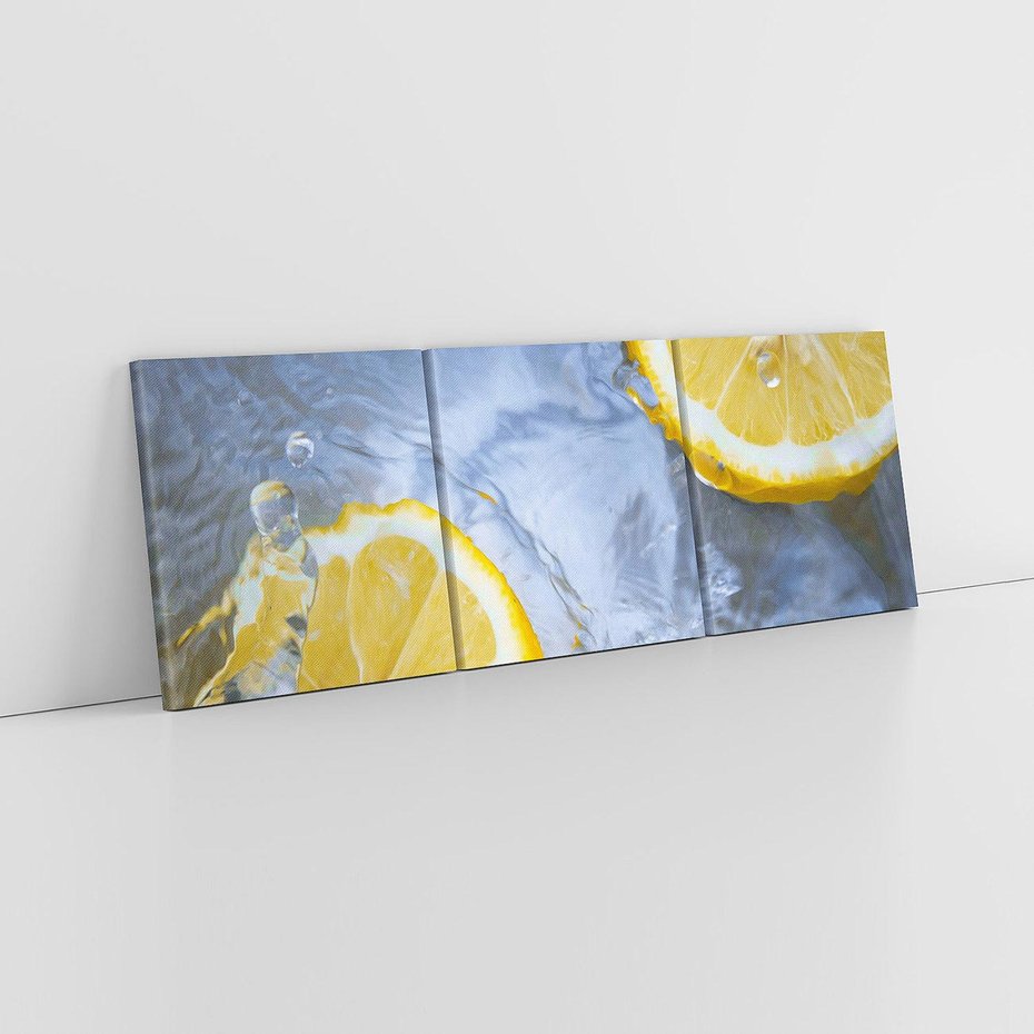 Obraz na płótnie 150x50 - Cytryny Kwasowa Świeżość - cytryny, owoce