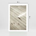 Plakat bez ramy 50x70 - Pole i Żniwa na Malowniczym Zdjęciu - pole, traktor