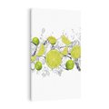 Obraz na płótnie 50x70 - Rześkość i smak - limonki, lód
