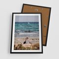 Plakat w ramie 50x70 - Relaks na Plaży - wakacje, plaża - rama czarna