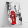 Obraz na płótnie 80x120 - Budka telefoniczna w Londynie - budka, Londyn