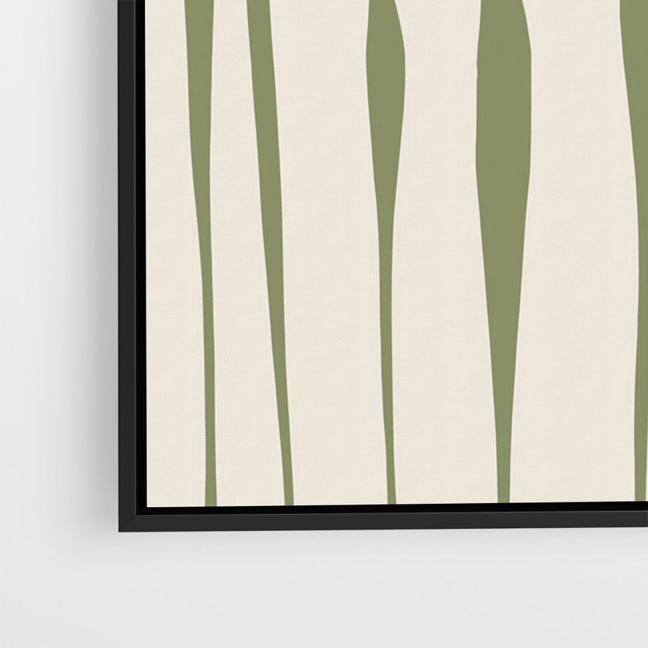 Obraz w ramie 50x70 - Akwarelowe Echa Przyrody - kwiaty, nowoczesny plakat - rama czarna