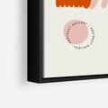 Obraz w ramie 70x100 - Rondo melancholii - para zakochanych, graficzny obraz - rama czarna