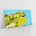 Obraz na płótnie 100x50 - Kameleon w swoim świecie - kameleon, jaszczurka