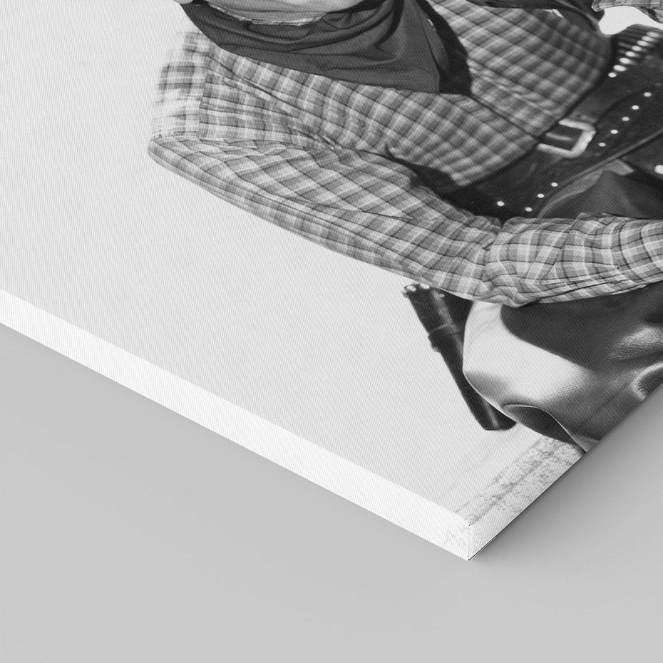 Obraz na płótnie 70x70 - Dziki Zachód - retro zdjęcie, czarno białe