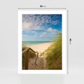 Plakat bez ramy 30x40 - Spokojna plaża nad Bałtykiem - plaża, Bałtyk