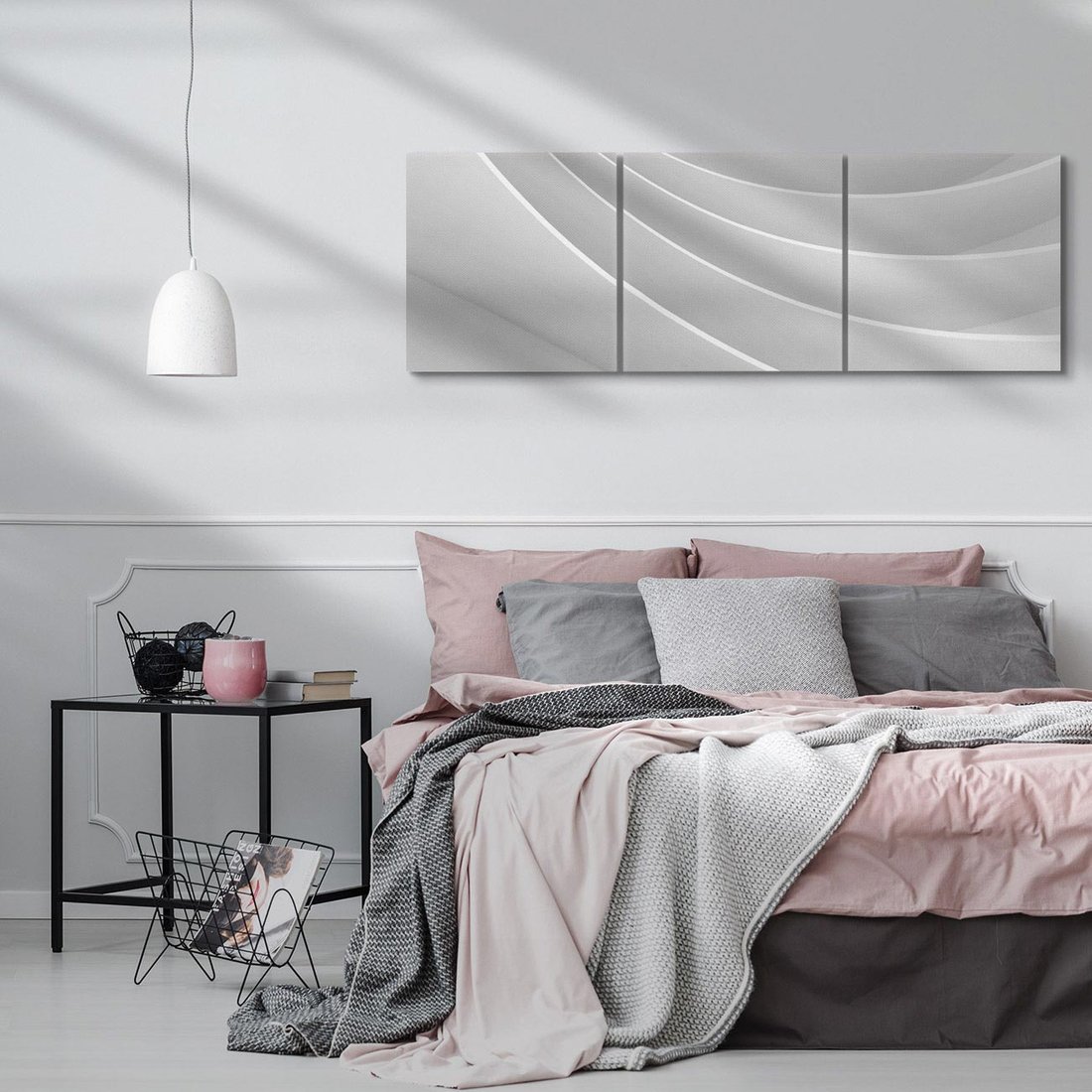 Obraz na płótnie 120x40 - Geometryczna Harmonia - geometryczne, kształty