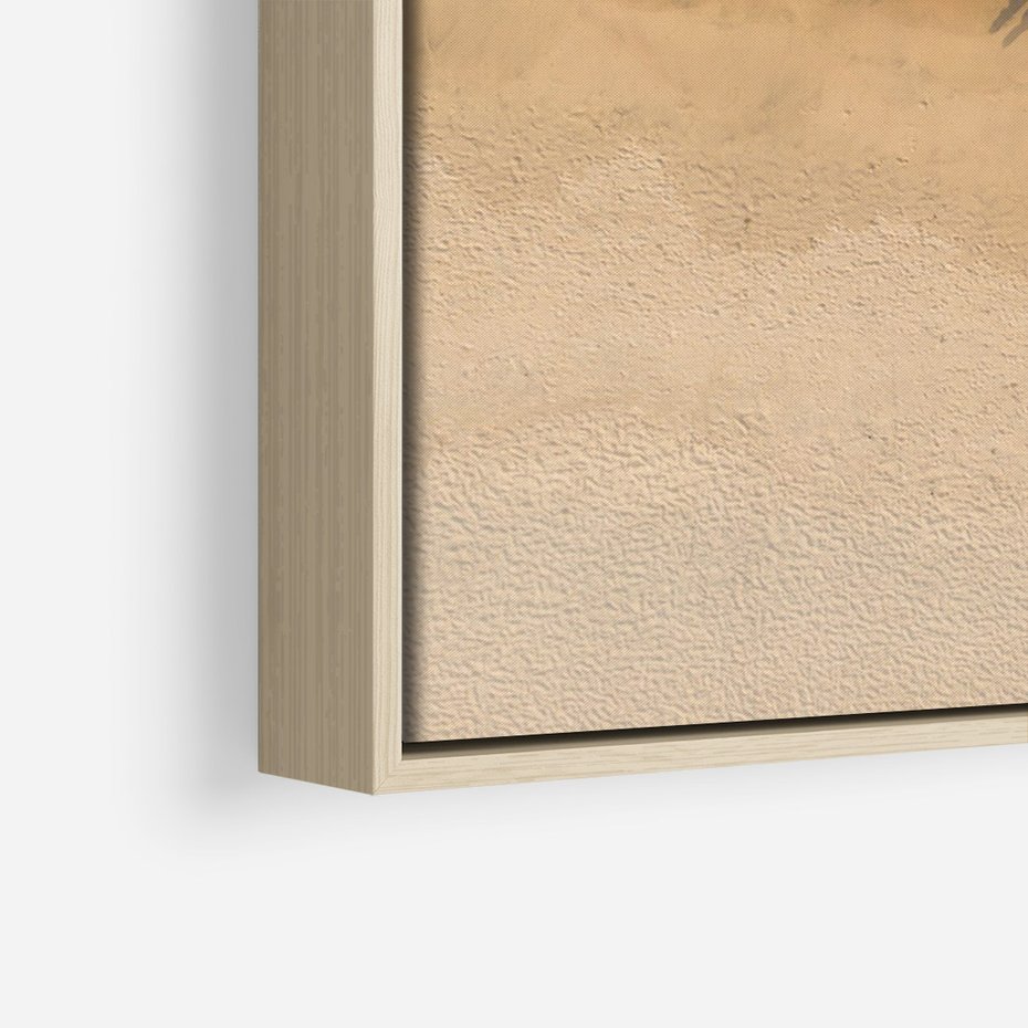 Obraz w ramie 80x120 - Oaza Relaksu - plaża, morze - rama drewno