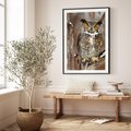 Plakat bez ramy 30x40 - Tajemniczy Stróż - sowa, las