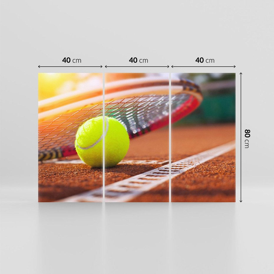 Obraz na płótnie 120x80 - Moc Tenisowej Pasji: Rakieta w Akcji - tenis, rakieta