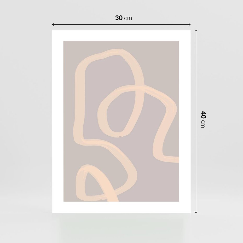 Plakat bez ramy 30x40 - Nowoczesne Odbicia - minimalistyczny obraz, nowoczesny