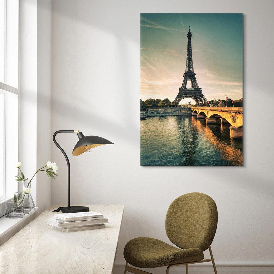 Obraz na płótnie 80x120 - Paryski Szczyt - Paryż, wieża