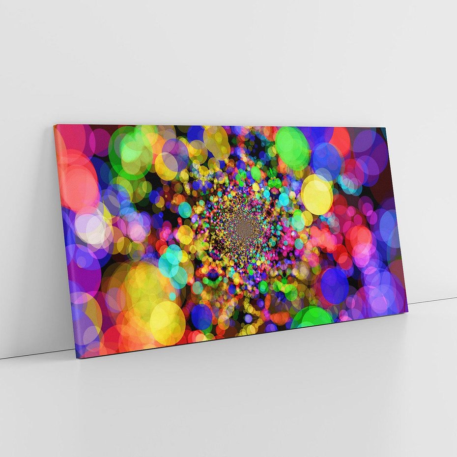 Obraz na płótnie 100x50 - Abstrakcja: gra kolorów i form - abstrakcja