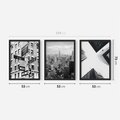 Zestaw obrazy w ramie 50x70 galeria - Nowy, Jork, miasto, nowoczesny - rama czarna