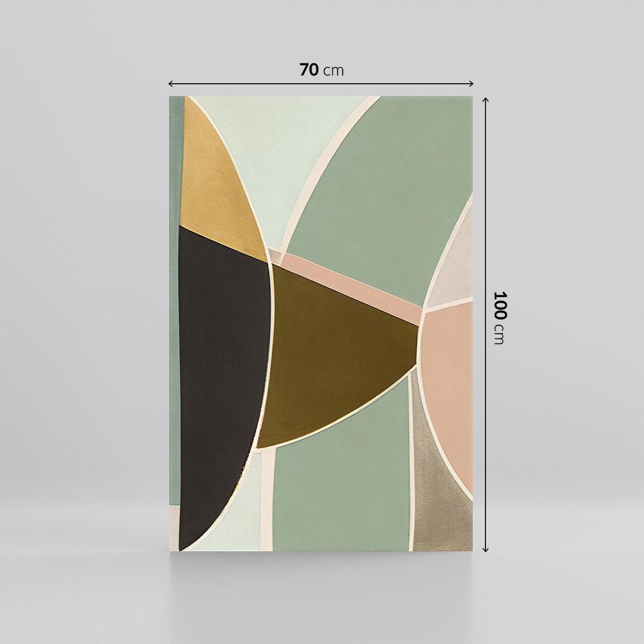 Obraz na płótnie 70x100 - Abstrakcyjne Pudry - abstrakcyjne kształty, plamy