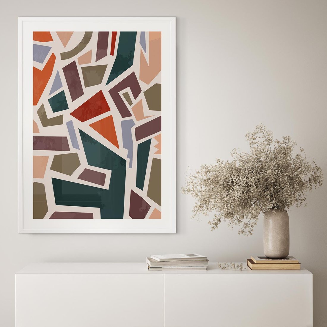 Plakat bez ramy 21x30 - Modernistyczna Transcendencja - geometryczne kształty, mozaika