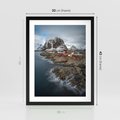 Plakat w ramie 30x40 - Skandynawia - górska odsłona - Skandynawia, góry - rama czarna