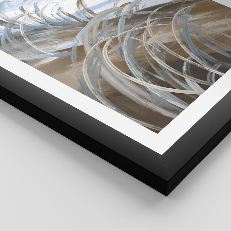 Plakat w ramie 50x70 - Zaklęty Wschód - akwarela, obraz - rama czarna