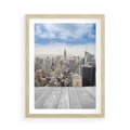 Plakat w ramie 50x70 - Nowojorska energia miejsca - Nowy Jork, miasto - rama drewno