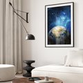 Plakat bez ramy 21x30 - Kosmiczne Horyzonty - Ziemia, kosmos