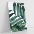 Obraz na płótnie 80x120 - Ruchome liście czasu - liście palmy, tropikalne