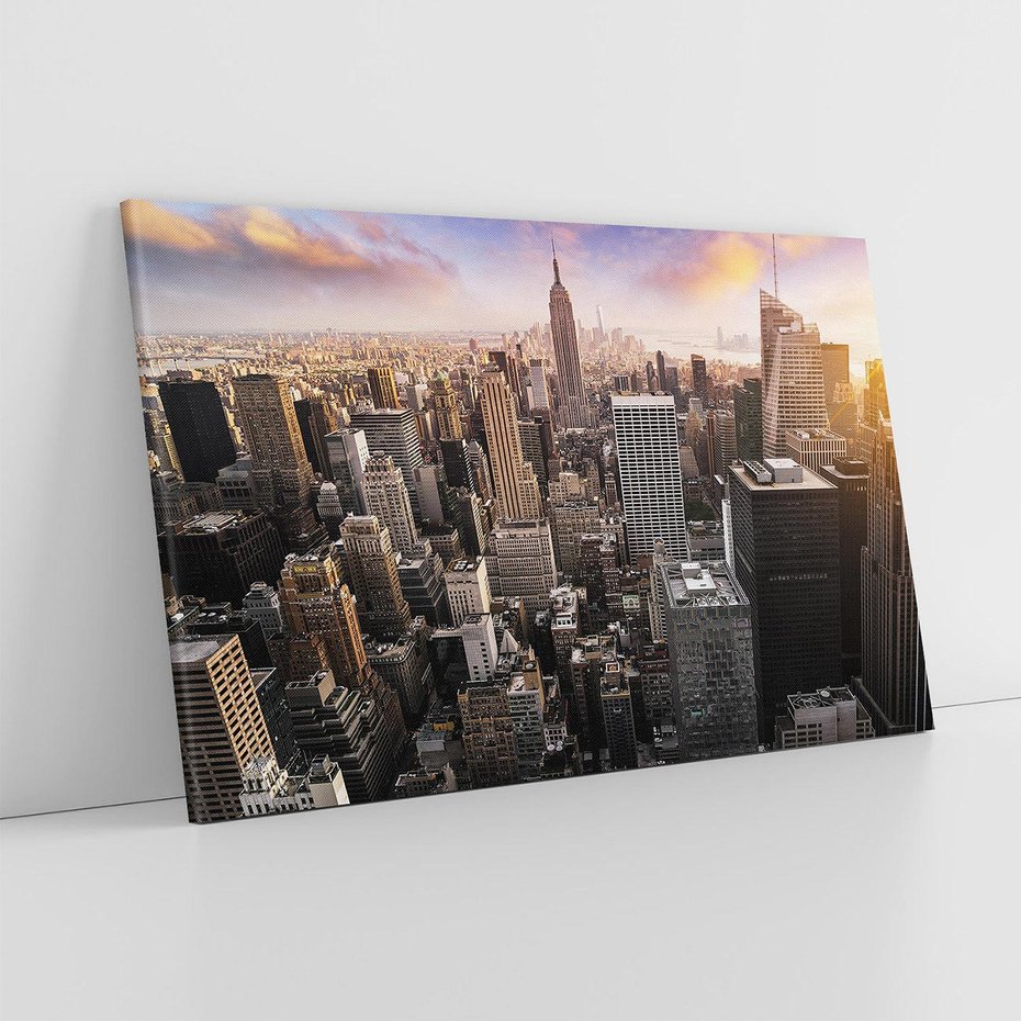 Obraz na płótnie 100x70 - Pulsujące serce USA - NY, Nowy Jork