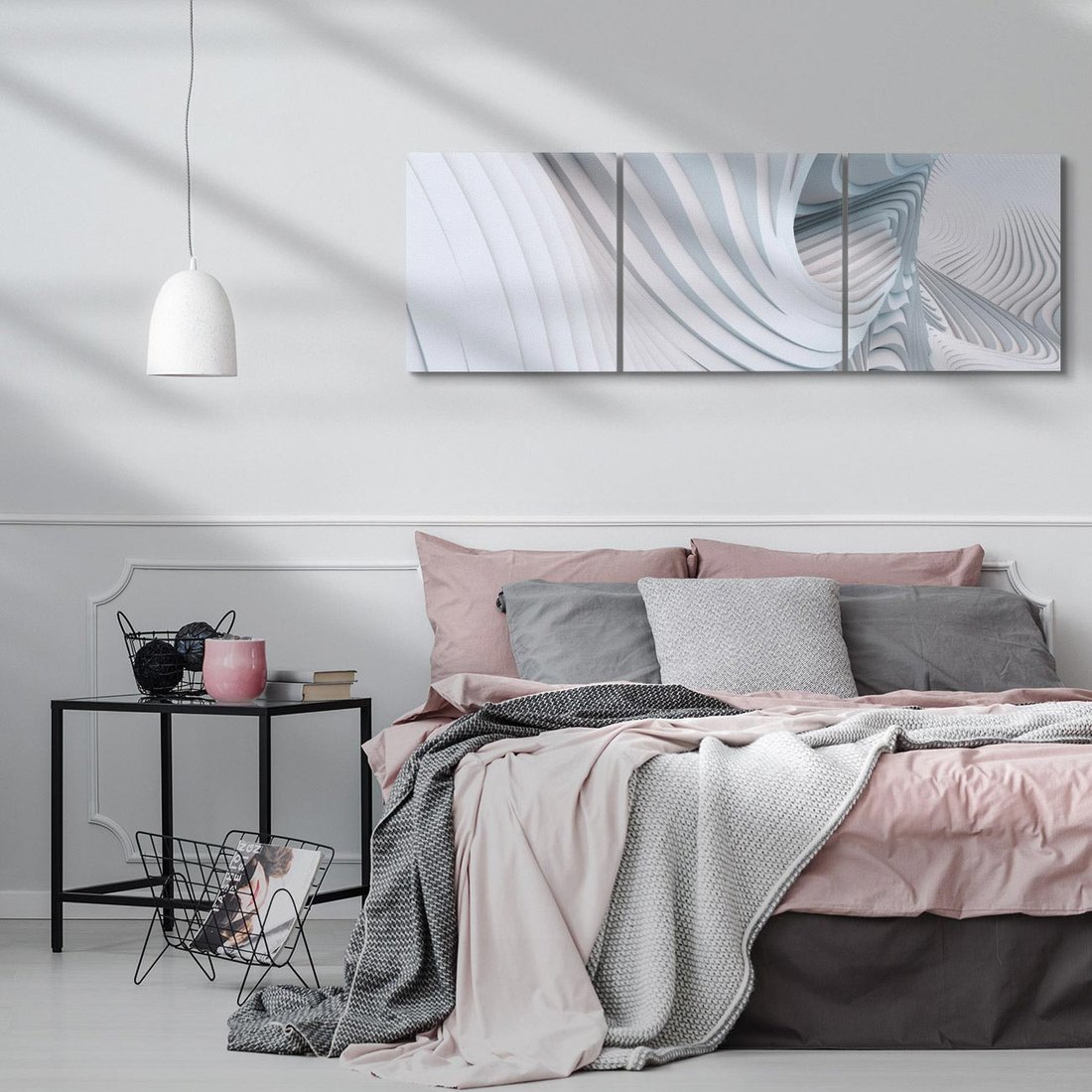 Obraz na płótnie 120x40 - Abstrakcyjne Przestrzenie - geometria, 3D