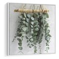 Obraz w ramie 80x80 - Uwodzicielska zieleń eukaliptusa - eukaliptus, zielone - rama biała