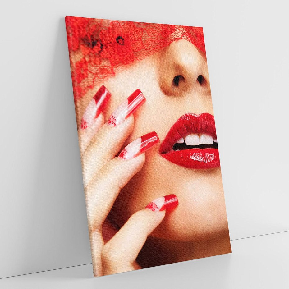 Obraz na płótnie 50x70 - Piękno manicure: kolory i elegancja - paznokcie, manicure