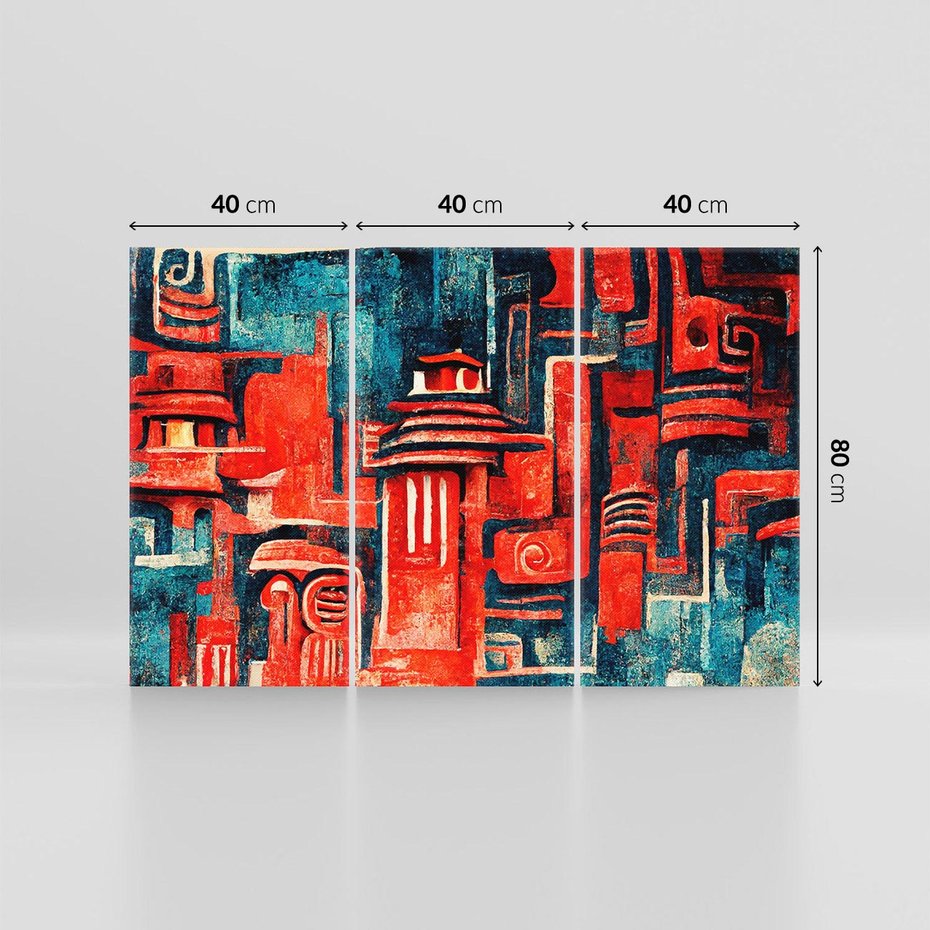 Obraz na płótnie 120x80 - Mistyka Wschodnich Światów - orientalna sztuka, nawiązanie do Japonii