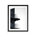 Plakat w ramie 30x40 - Elegancja Współczesności - architektura, nowoczesne formy - rama czarna