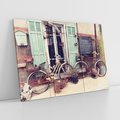 Obraz na płótnie 120x80 - Romantyczny rowerowy spacer po Prowansji - Prowansja, rower