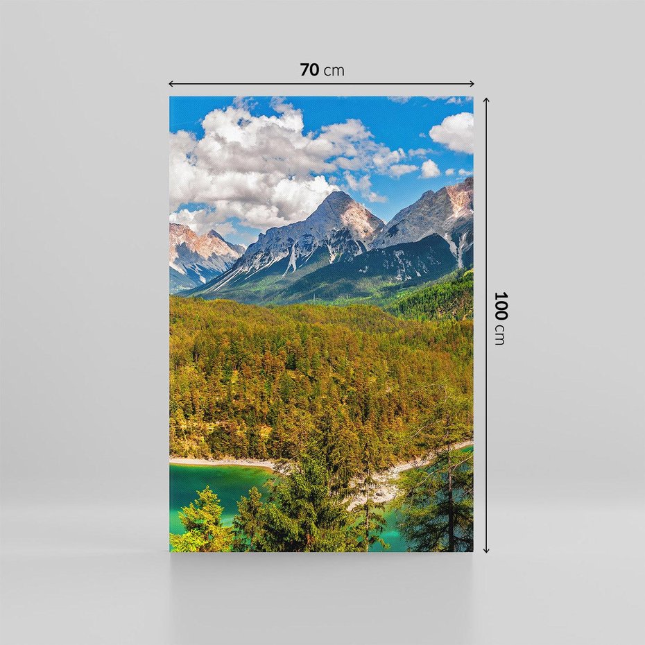 Obraz na płótnie 70x100 - Górski las - góry, las