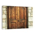 Obraz na płótnie 120x80 - Tajemnicze stare drzwi - stare, drzwi