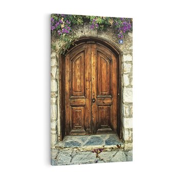 Obraz na płótnie 80x120 - Tajemnicze stare drzwi - stare, drzwi