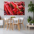 Obraz na płótnie 120x80 - Czerwone Papryczki - czerwone, papryczki