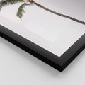 Zestaw obrazy w ramie 50x70 galeria - Cytat, motywacja, plaża, palma - rama czarna