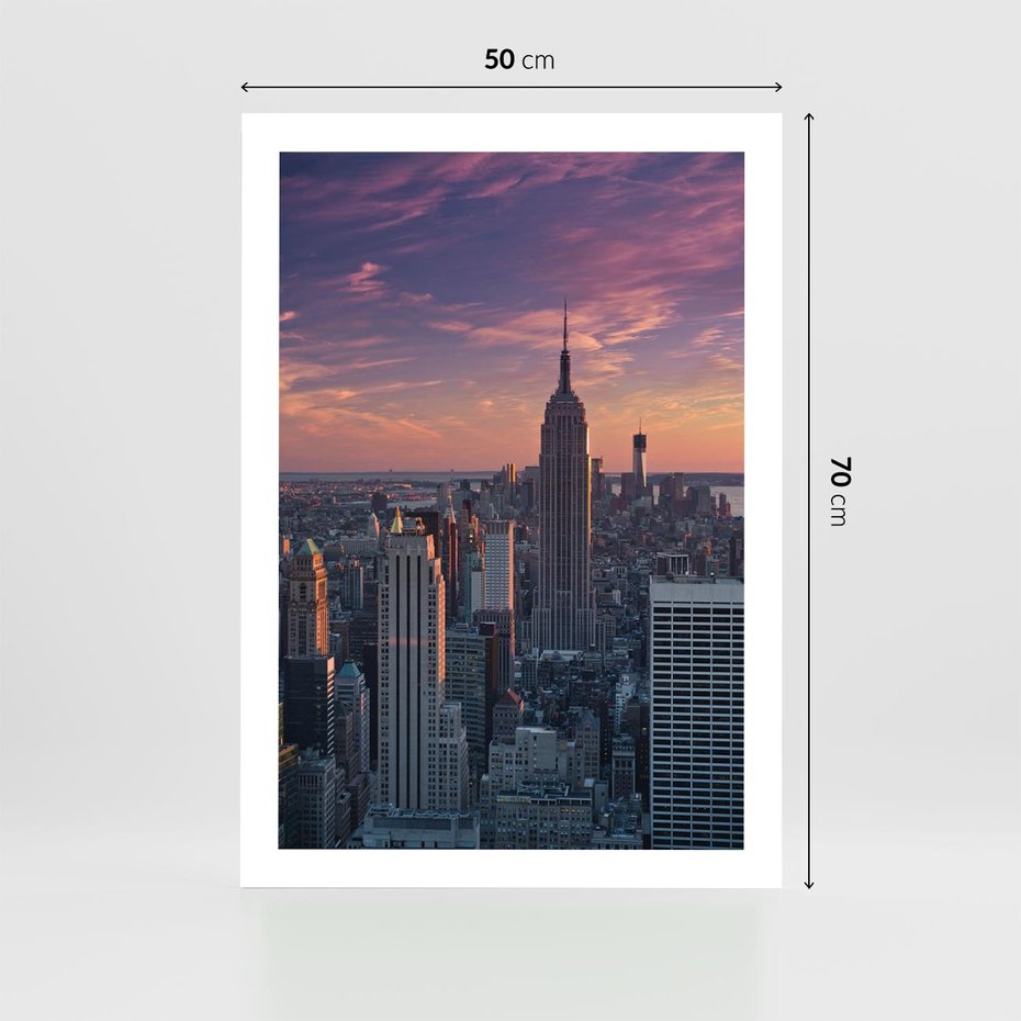 Plakat bez ramy 50x70 - Nowy Jork - Błyskawice Manhattanu - Nowy Jork, Manhattan