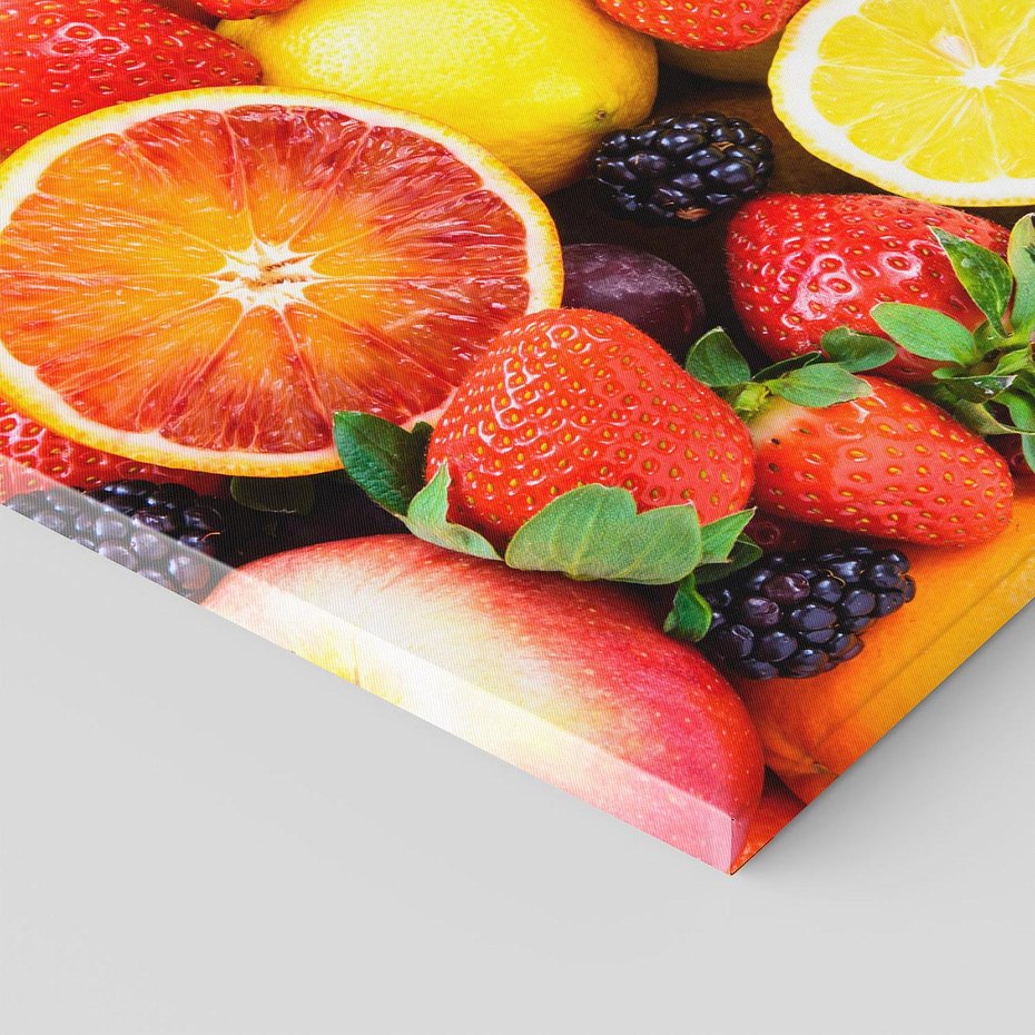 Obraz na płótnie 50x50 - soczysta symfonia smaków - owoce, jabłka