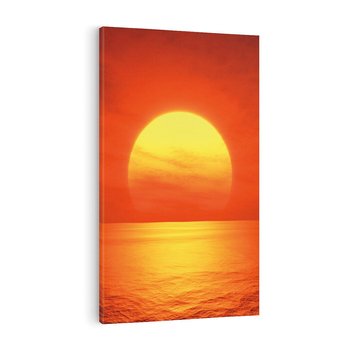 Obraz na płótnie 50x70 - Słońce nad morzem - słońce, morze