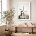 Plakat bez ramy 21x30 - Wiejska Idylla z Młynem - wiatrak, młyn