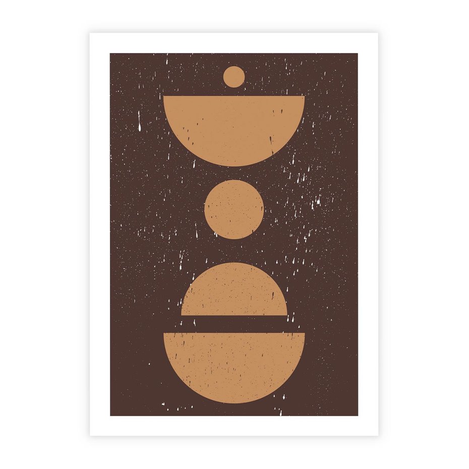 Plakat bez ramy 30x40 - Impulsy Przestrzeni - mid century styl, nowoczesna grafika