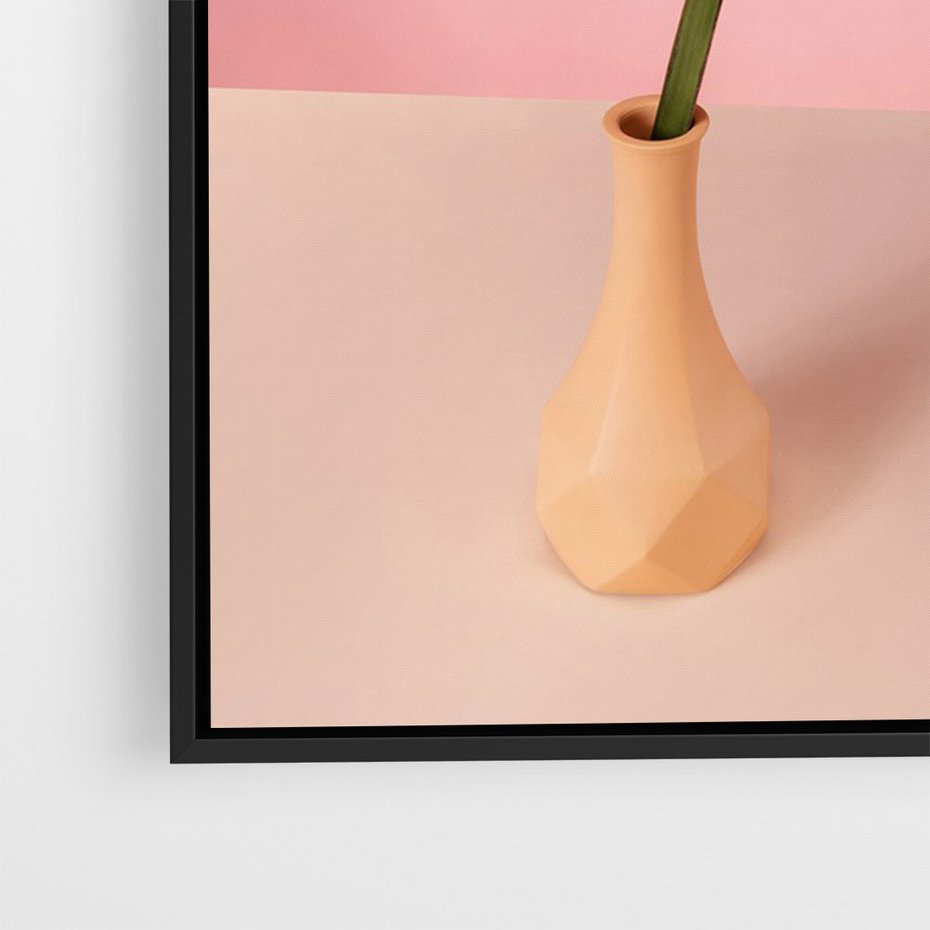 Obraz w ramie 50x70 - Egzotyczna monstera - monstera, liść - rama czarna