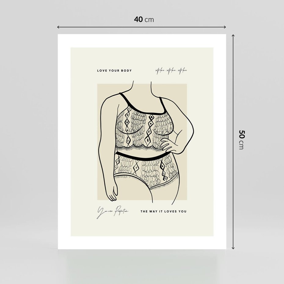 Plakat bez ramy 40x50 - Spojrzenia Wewnętrznych Widoków - nowoczesna sztuka kobieca, plakat