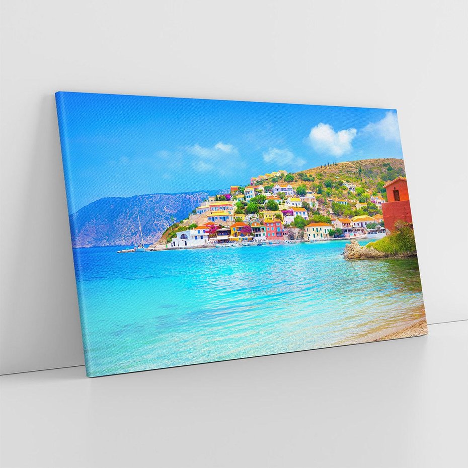 Obraz na płótnie 100x70 - Urok greckich wysp nad morzem - Grecja, morze