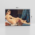 Obraz na płótnie 100x70 - "Grande Odalisque" (1814) Jean Auguste Dominique Ingres - Reprodukcja - reprodukcja, obraz na płótnie